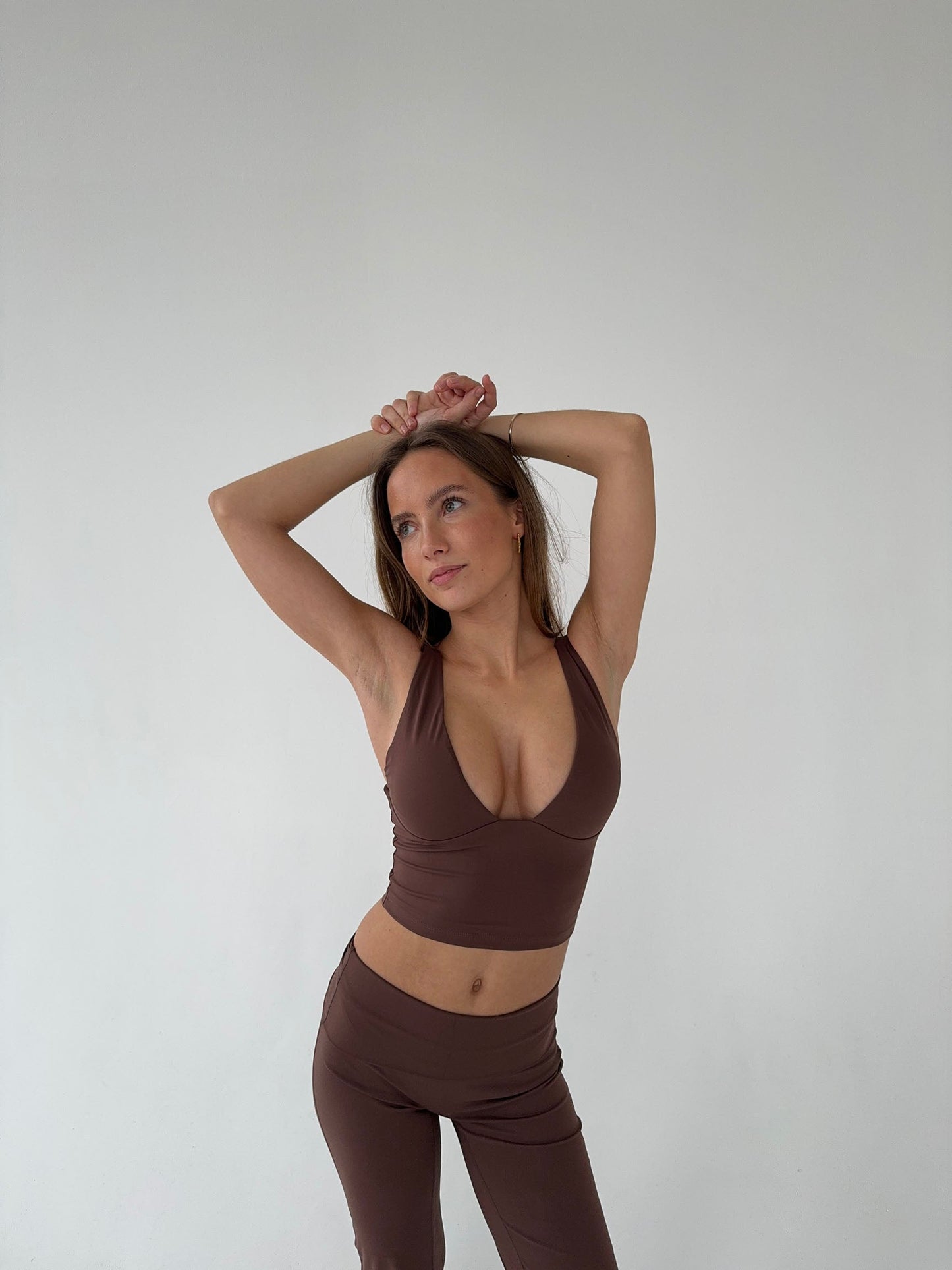Ultimate v-neck top - Espresso