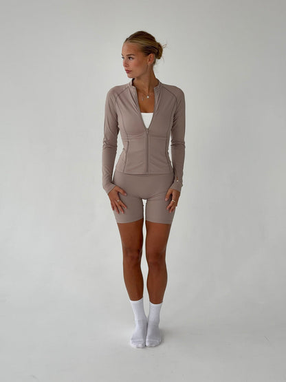 Essential zip up jacket - Ash